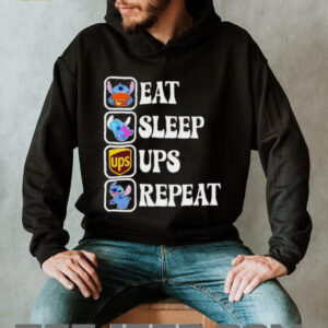 Stitch eat sleep UPS repeat shirt2
