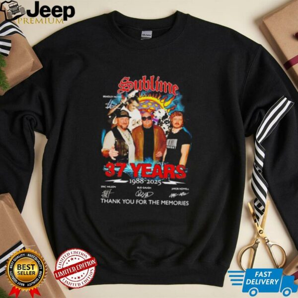 Sublime 37 years 1988 2025 thank you for the memories unisex t shirt