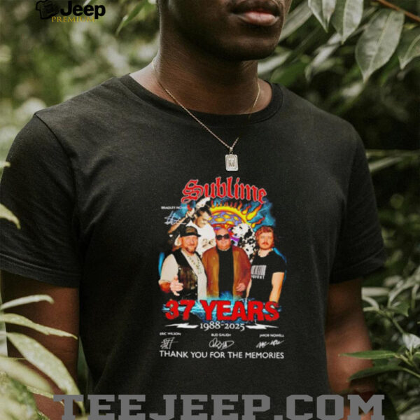 Sublime 37 years 1988 2025 thank you for the memories unisex t shirt