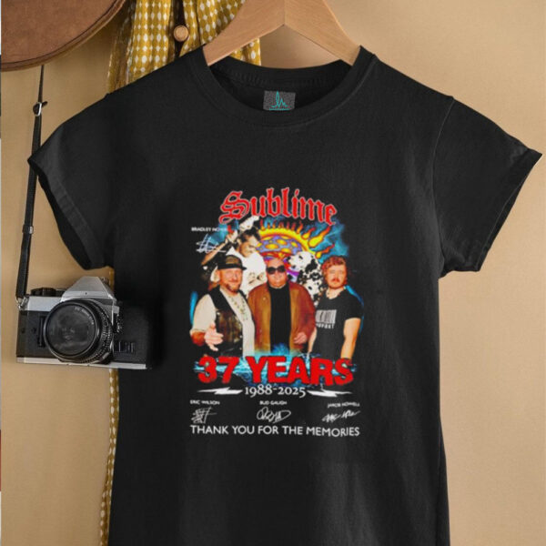 Sublime 37 years 1988 2025 thank you for the memories unisex t shirt