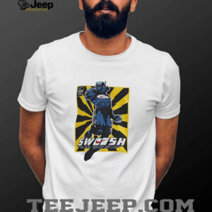 Swoosh robot retro shirt