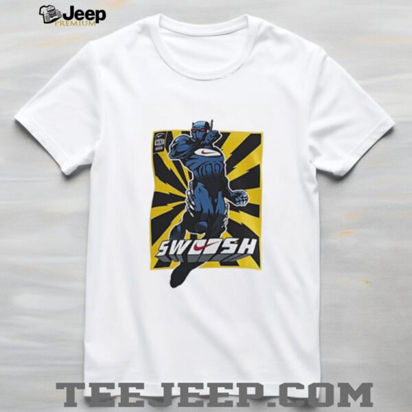 Swoosh robot retro shirt