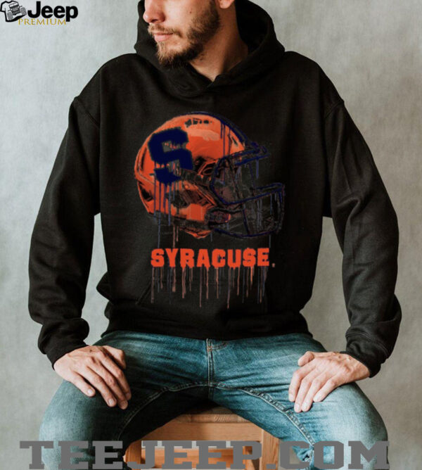 Syracuse Orange Youth Heather Dripping Football  T Shirt