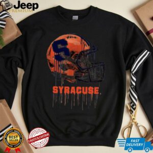 Syracuse Orange Youth Heather Dripping Football T Shirt2