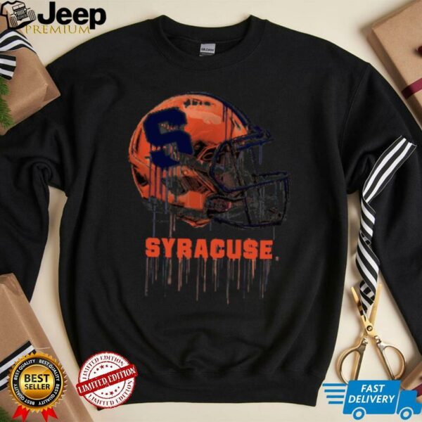 Syracuse Orange Youth Heather Dripping Football  T Shirt