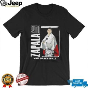 Szymon Zapala MSU basketball cartoon shirt3