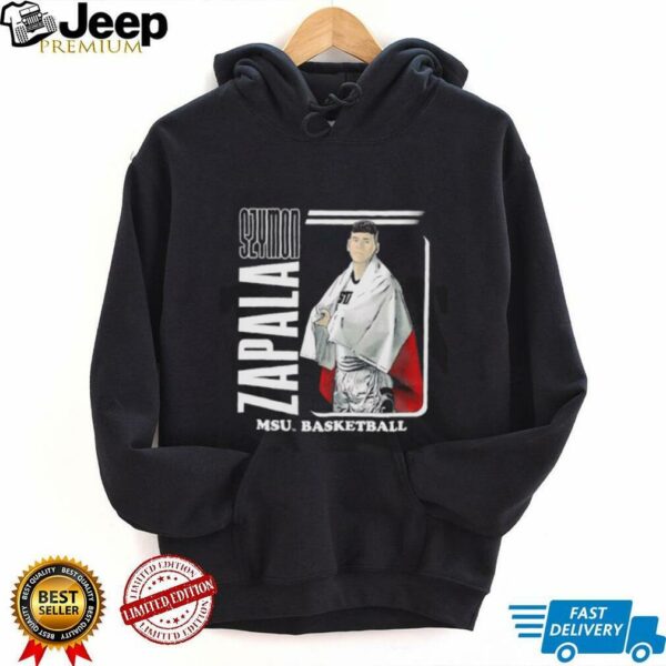 Szymon Zapala MSU basketball cartoon shirt