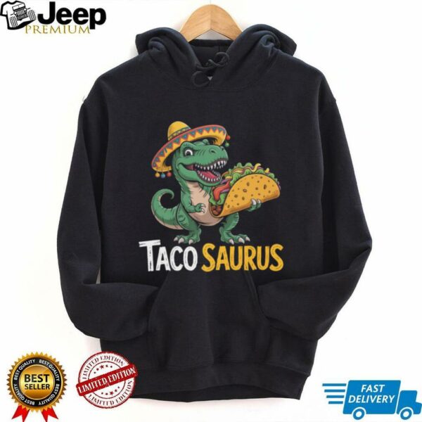 Tacosaurus Funny Taco Lover Men Kids T Rex Dinosaur T Shirt