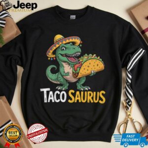 Tacosaurus Funny Taco Lover Men Kids T Rex Dinosaur T Shirt