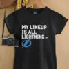 My lineup is all Boston Bruins logo shirt