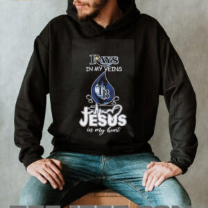 Tampa Bay Rays in my veins Jesus in my heart drop blood shirt2