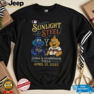 Tampa Bay Rays vs Atlanta Braves Sunlight Steel George M. Steinbrenner Field shirt2