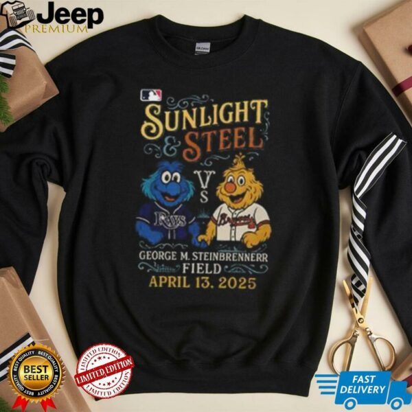 Tampa Bay Rays vs Atlanta Braves Sunlight Steel George M. Steinbrenner Field shirt