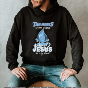 Tar Heels in my veins Jesus in my heart drop blood shirt5