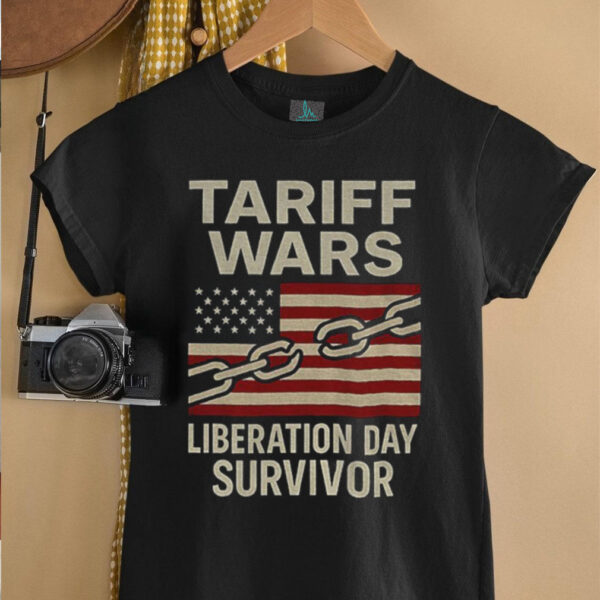 Tariff wars liberation day survivor American flag shirt