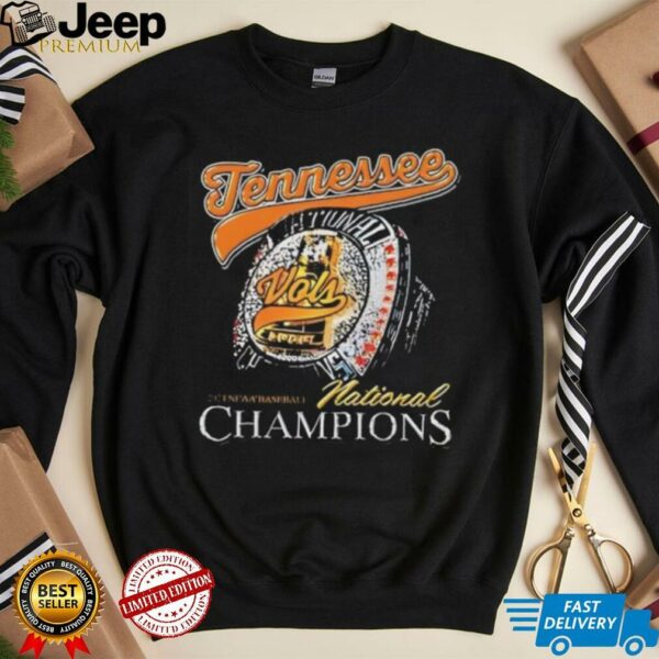 Tennessee Volunteers baseball national champions ring shirt