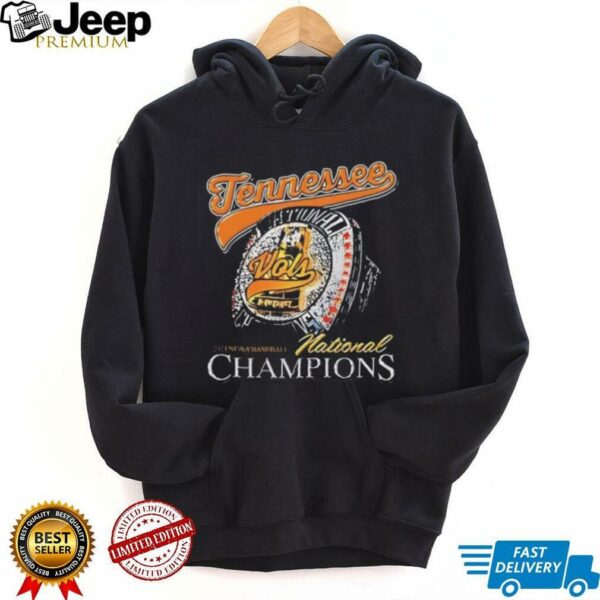 Tennessee Volunteers baseball national champions ring shirt
