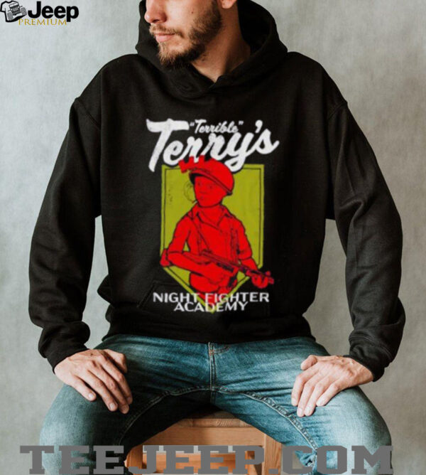 Terrible Terry night fighter academy cartoon shirt
