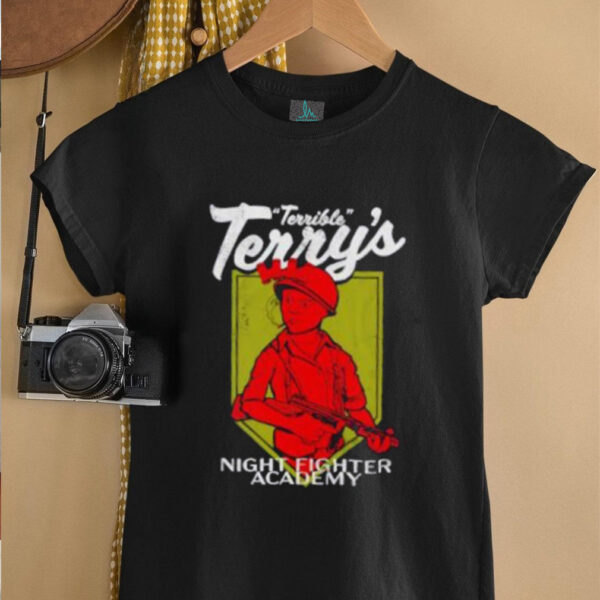 Terrible Terry night fighter academy cartoon shirt
