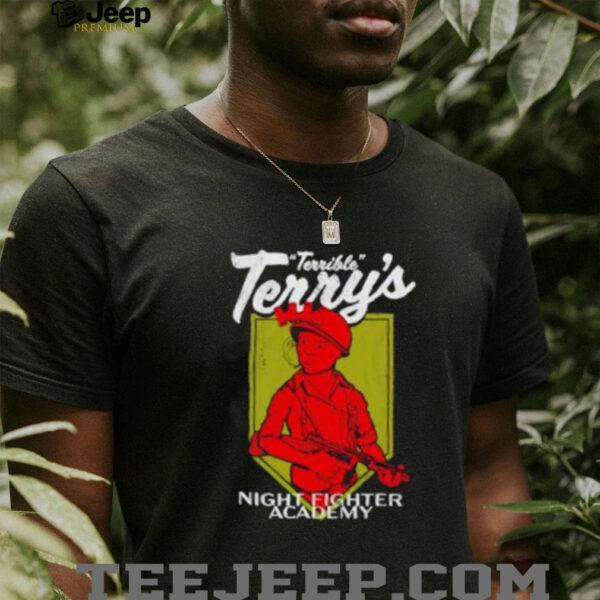 Terrible Terry night fighter academy cartoon shirt