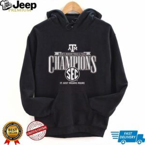 Texas AM Aggies 2025 SEC Mens Indoor Track Field Champions Locker Room T Shirt5