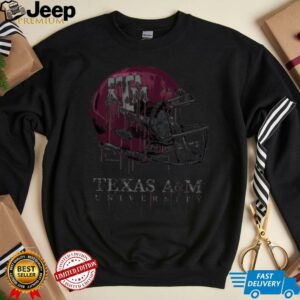 Texas AM Aggies Youth Heather Dripping Football T Shirt2
