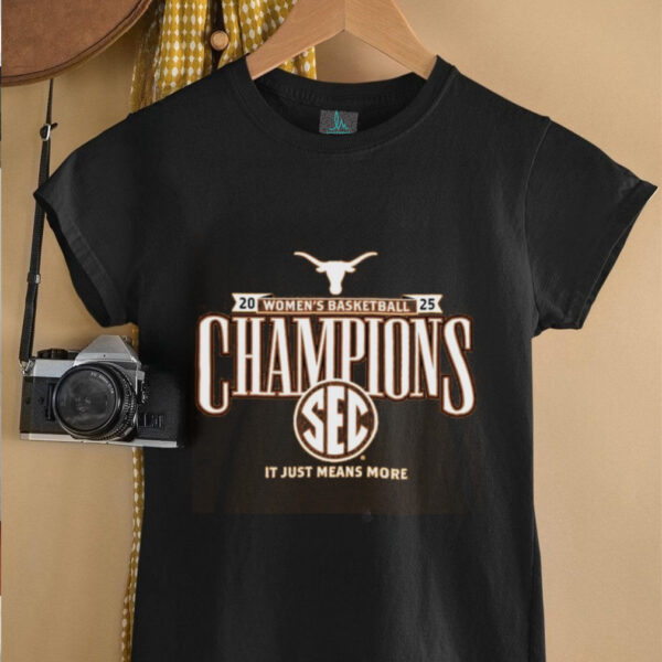 Texas Longhorns 2025 SEC Women’s Basketball Regular Season Champions Locker Room T Shirt