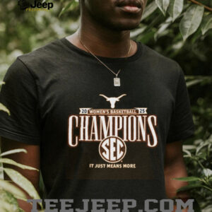 Texas Longhorns 2025 SEC Womens Basketball Regular Season Champions Locker Room T Shirt4