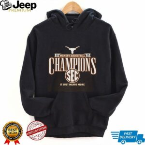 Texas Longhorns 2025 SEC Womens Basketball Regular Season Champions Locker Room T Shirt5