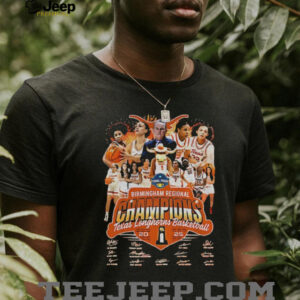 Texas Longhorns 2025 Womens Basketball Final Four birmingham regional signatures shirt1
