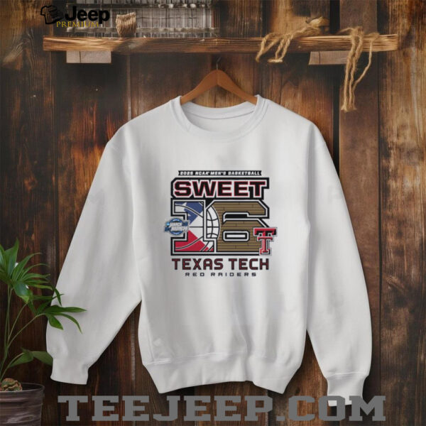 Texas Tech Red Raiders Men’s Basketball 2025 Sweet 16 Above The Rim shirt