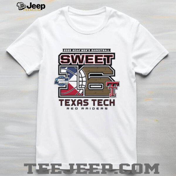 Texas Tech Red Raiders Men’s Basketball 2025 Sweet 16 Above The Rim shirt