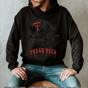Texas Tech Red Raiders Youth Heather Dripping Football  T Shirt