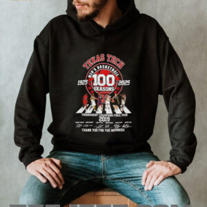 Texas Tech mens basketball 100 seasons 1925 2025 thank you for the memories unisex t shirt4
