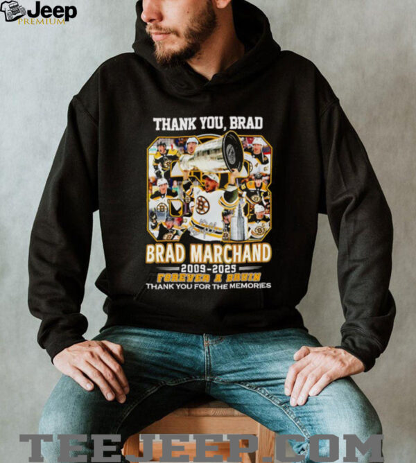 Thank you Brad Marchand 2009 2025 forever a Bruin shirt