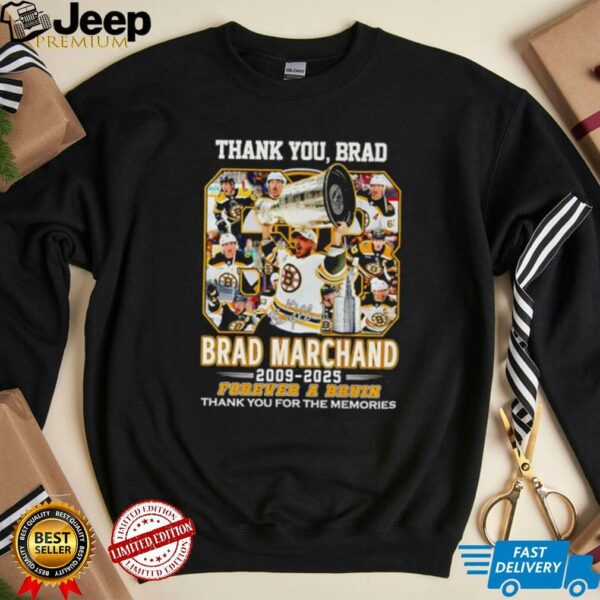 Thank you Brad Marchand 2009 2025 forever a Bruin shirt