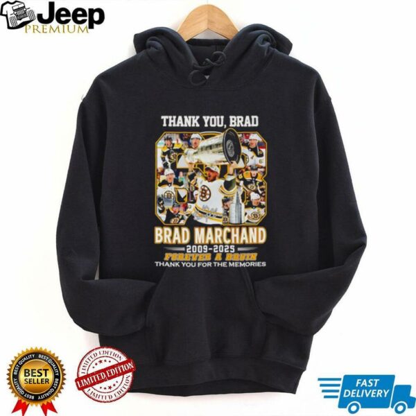 Thank you Brad Marchand 2009 2025 forever a Bruin shirt
