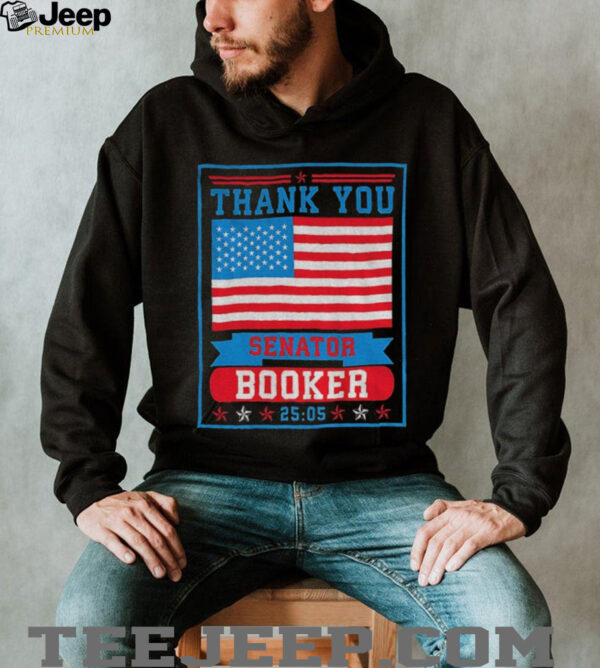 Thank you Senator Cory Booker 25 05 American flag shirt