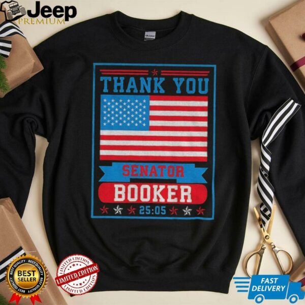 Thank you Senator Cory Booker 25 05 American flag shirt