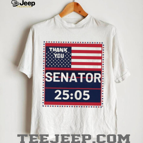 Thank you Senator Cory Booker 25 hours 5 minutes American flag shirt