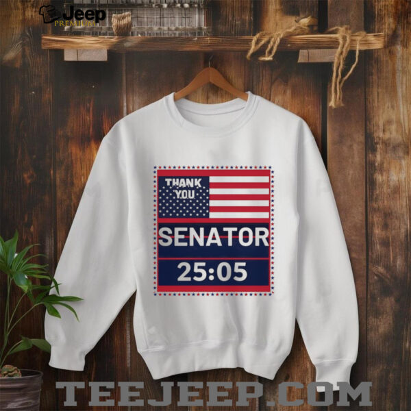 Thank you Senator Cory Booker 25 hours 5 minutes American flag shirt
