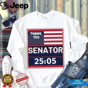 Thank you Senator Cory Booker 25 hours 5 minutes American flag shirt3