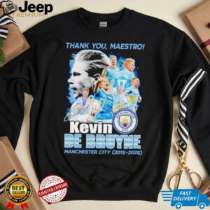 Thank you maestro Kevin De Bruyne Manchester City 2015 2025 shirt