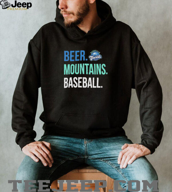 The Asheville Tourists Beer Mountains baseball shirt