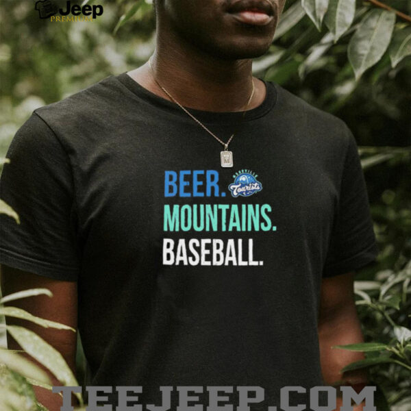 The Asheville Tourists Beer Mountains baseball shirt