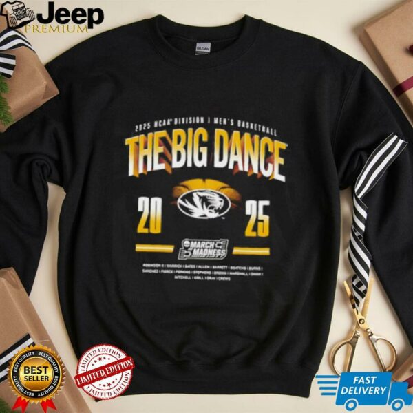 The Big Dance 2025 NCAA Division I Men’s Basketball Mizzou Tigers shirt