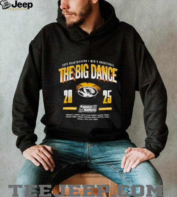 The Big Dance 2025 NCAA Division I Men’s Basketball Mizzou Tigers shirt
