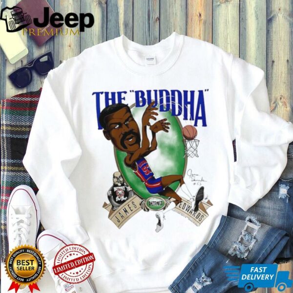 The Buddha Detroit Pistons caricature shirt