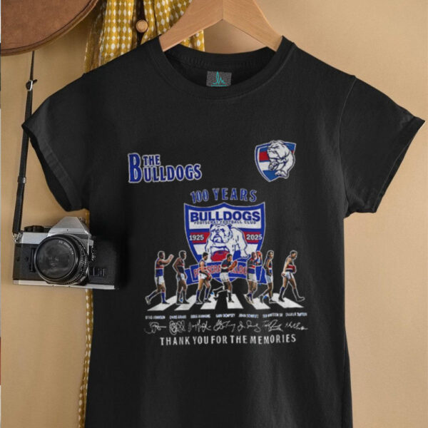 The Bulldogs Footscray Football Club 100 years Abbey Road signatures shirt