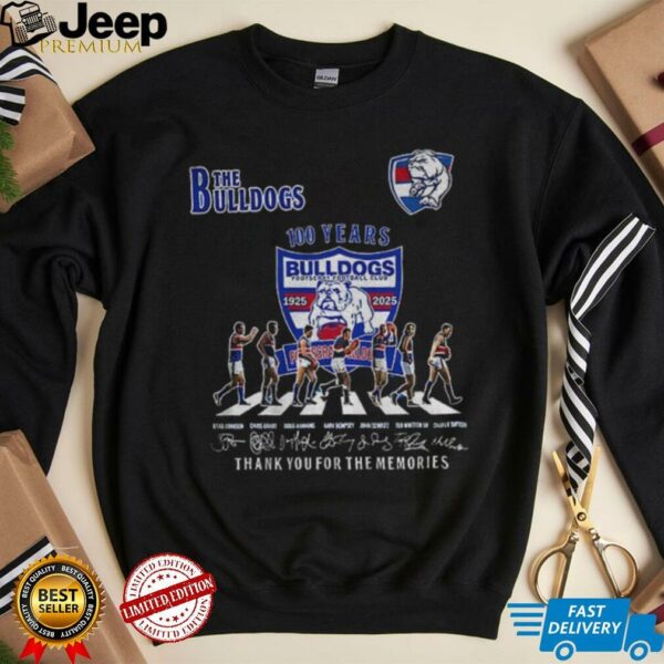 The Bulldogs Footscray Football Club 100 years Abbey Road signatures shirt